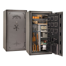 Load image into Gallery viewer, #color_gray charcoal feathered edge with black chrome hardware