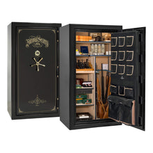 Load image into Gallery viewer, #color_mirror black with brass hardware
