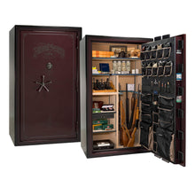 Load image into Gallery viewer, #color_burgundy metallic feathered edge with black chrome hardware