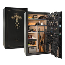 Load image into Gallery viewer, #color_mirror black with brass hardware
