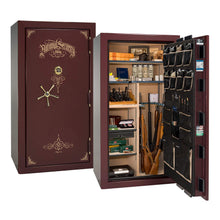 Load image into Gallery viewer, #color_bugundy marble with brass hardware
