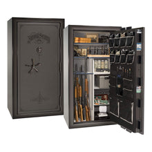 Load image into Gallery viewer, #color_gray charcoal feathered edge with black chrome hardware
