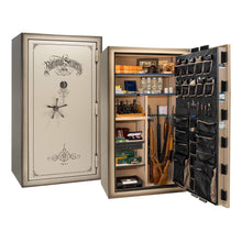 Load image into Gallery viewer, #color_champagne feathered edge with black chrome hardware
